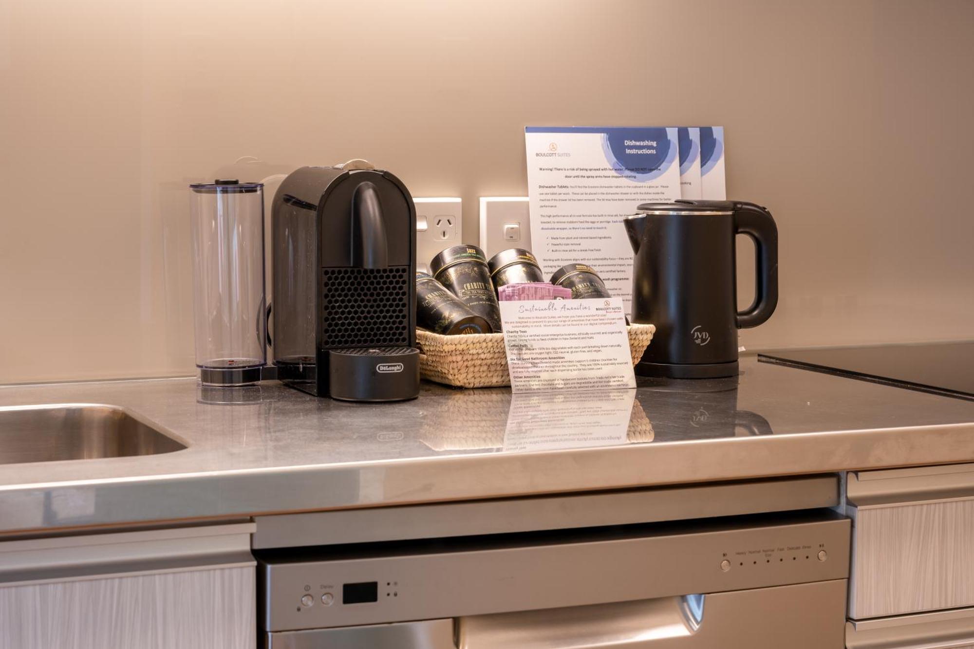 Boulcott Suites Wellington Exterior foto A Nespresso coffee machine in a hotel