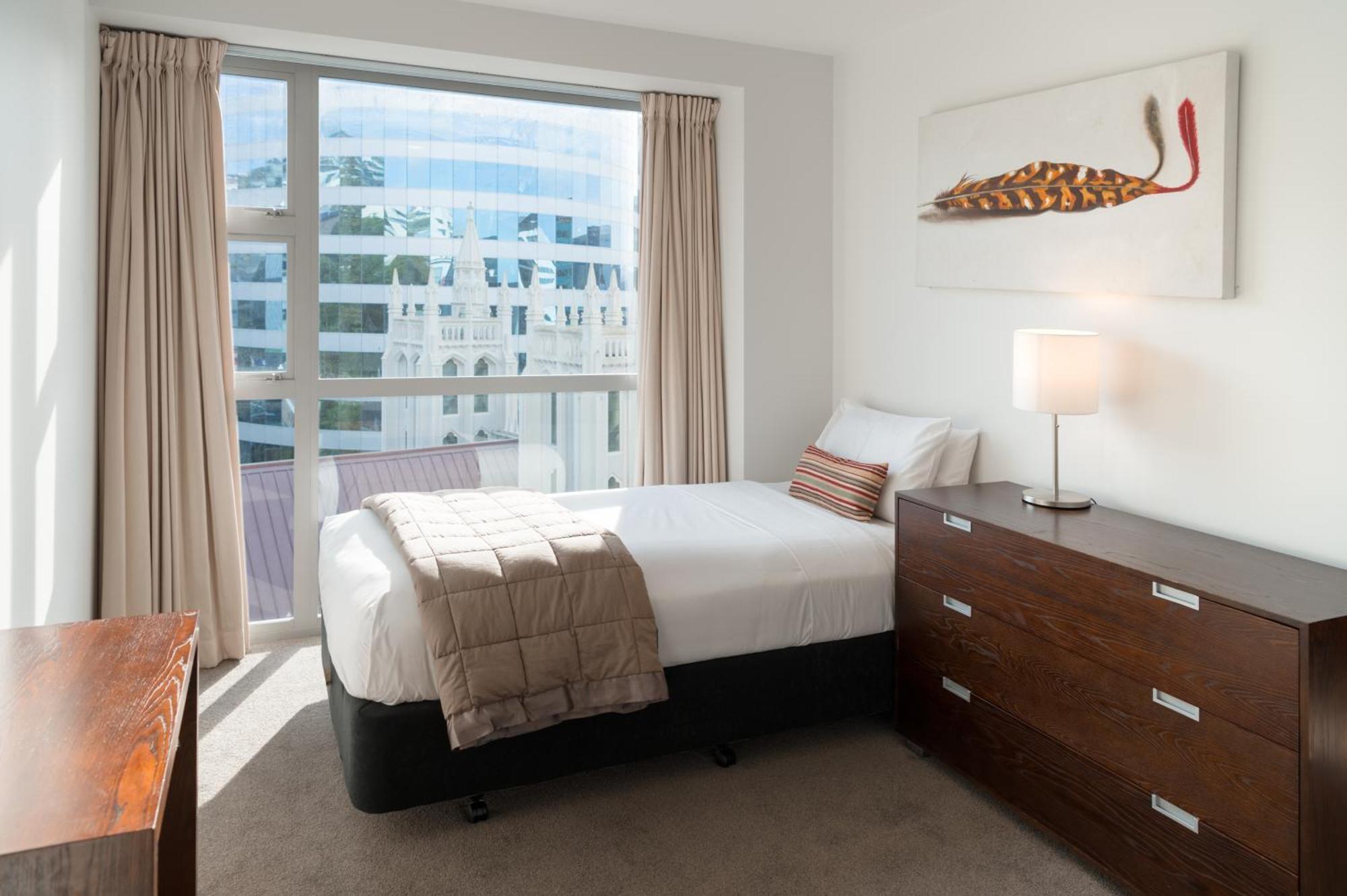Boulcott Suites Wellington Exterior foto A bedroom at the University of New South Wales
